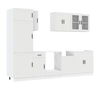 Kitchen Cabinet Set 8 Piece Cupboard Storage Cabinet Engineered Wood vidaXL