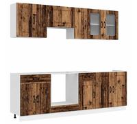 Kitchen Cabinet Set 8 Piece Cupboard Storage Cabinet Engineered Wood vidaXL