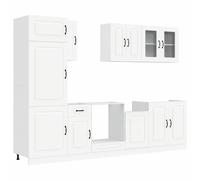 Kitchen Cabinet Set 8 Piece Cupboard Storage Cabinet Engineered Wood vidaXL