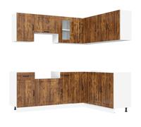 Kitchen Cabinet Set Highboard Cabinet Storage Cupboard Engineered Wood vidaXL