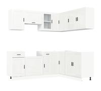 Kitchen Cabinet Set Highboard Cabinet Storage Cupboard Engineered Wood vidaXL