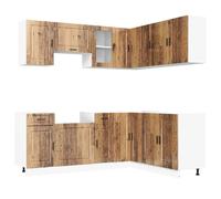 Kitchen Cabinet Set Highboard Cabinet Storage Cupboard Engineered Wood vidaXL