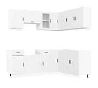 Kitchen Cabinet Set Highboard Cabinet Storage Cupboard Engineered Wood vidaXL