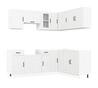 Kitchen Cabinet Set Highboard Cabinet Storage Cupboard Engineered Wood vidaXL