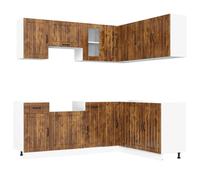 Kitchen Cabinet Set Highboard Cabinet Storage Cupboard Engineered Wood vidaXL