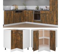 Kitchen cabinet smoked oak engineered wood 75.5x75.5x81.5 cm hanging storage