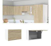 vidaXL Hanging Cabinet Wall Mounted Storage Cabinet Sonoma Oak Engineered Wood