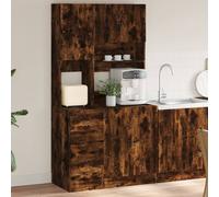 vidaXL Kitchen Cabinet Storage Cabinet Cupboard Smoked Oak Engineered Wood