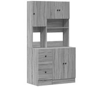 vidaXL Kitchen Cabinet Storage Cabinet Cupboard Unit White Engineered Wood