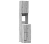 Kitchen Cabinet Storage Unit Sideboard Tall Cupboard Engineered Wood vidaXL