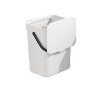Kitchen Cabinet Trash Can - Double-Opening Lid | Under Sink Waste Bin, Hanging Garbage Pail | Slim Space Saving Container For Counter Cabinet Door Bathroom Bedroom Home Office RV Dorm Apartment
