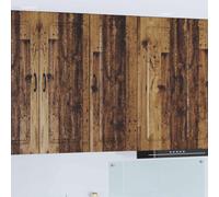 Kitchen Cabinet White Engineered Wood 40x31x100cm Wall Storage Modern Slim Unit