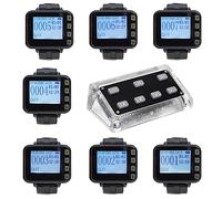 Kitchen Calling System Kitchen to Waiter Pager Buzzer System Restaurant Pager Kithen Calling Waiter System Chef Calls Waiter for Food Delivery (GS7+300PLUS-1+7)