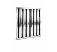 Kitchen Canopy Baffle Filter 495 x 395mm Stainless Steel Grease Filter for Commercial Cooker Hood
