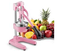 Kitchen Cast-Iron Orange Juice Squeezer - Easy-to-Clean, Professional Citrus Juicer - Durable Stainless Steel Lemon Squeezer - Sturdy Manual Citrus Press & Orange Squeezer (Pink)