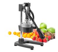 Kitchen Cast-Iron Orange Juice Squeezer - Easy-to-Clean, Professional Citrus Juicer - Durable Stainless Steel Lemon Squeezer - Sturdy Manual Citrus Press & Orange Squeezer (Black)