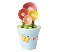 Kitchen Ceramic Measuring Spoons - Cactus Measuring Spoons, Cute, Flower | Helpful Set in Pot Scaled Baking Measure Spoon Set 1 Tbsp 1 TSP 1/2 TSP