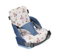 Kitchen Chair Cushion for Infant Nonslip Base Foldable Height Increase Pad with Adjustable Strap Seating