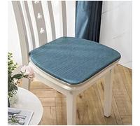 Kitchen Chair Cushions, Dining With Tie-downs, Non-slip Chair Cushions With Zipper Cover,Blue,41x45cm*Set Of 2