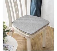 Kitchen Chair Cushions, Dining With Tie-downs, Non-slip Chair Cushions With Zipper Cover,Light Gray,41x45cm*Set Of 4