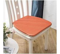 Kitchen Chair Cushions, Dining With Tie-downs, Non-slip Chair Cushions With Zipper Cover,Orange,41x45cm*Set Of 2