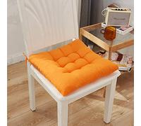 Kitchen Chair Cushions, Plush Chair Pad for Kitchen Dining Room Office, Removable Tie On For Garden Kitchen Office Home(orange)