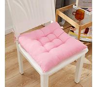 Kitchen Chair Cushions, Plush Chair Pad for Kitchen Dining Room Office, Removable Tie On For Garden Kitchen Office Home(pink)