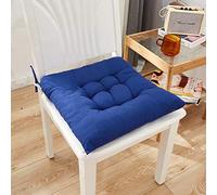 Kitchen Chair Cushions, Plush Chair Pad for Kitchen Dining Room Office, Removable Tie On For Garden Kitchen Office Home(royal blue)
