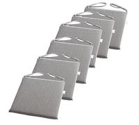 Kitchen Chair Cushions Set of 2/4/6, Removable Zipper Covers, Dining Room Seat Pads with Ties, Perfect for Office, Kitchen & Dining - 40x40cm
