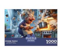 Kitchen Chaos Funny Character 1000 Piece Jigsaw Puzzle Jigsaw Puzzle for Adults Paper Puzzle Relaxation Gift 38x26cm/1000pcs