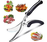 Kitchen Chicken Bone Shears, Stainless Steel Kitchen Scissors, Sharp Poultry Shears, Poultry Scissors with Non Slip Handle, for Cutting Chicken, Bone, Fish, Meat, Vegetable