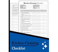 Kitchen Cleaning Checklist: Daily & Weekly Cleaning Schedule for Kitchen | Cleaning log book Perfect for Food, Restaurants, Cafes, Mobile Catering and Businesses