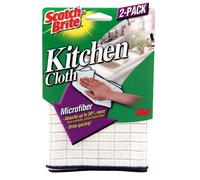 Kitchen Cleaning Cloth, Microfiber, Pack of 2 Kitchen Cloths/Carton, White