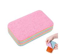 Kitchen Cleaning Sponges - Fiber Layer Microfiber Cloth Dish Towels for Maximum Absorbency, Peelable Layered Reusable Scrub Rags for Kitchen and Bathroom Cleaning, Durable Multi Purpose, Multicolor