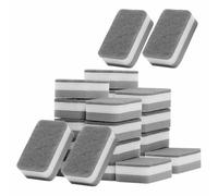 Kitchen Cleaning Sponges, Sponges in Bulk, Non Scratch for Dishes PadOdor-Free Scouring Pad Suitable Washing,Dishes, Bathroom Dishwashing Sponge Along 24 PCS, Gray, Silicone Dish Sponge