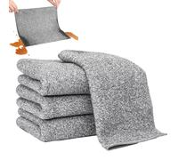 Kitchen Cleaning Towels - Charcoal Fiber Dish Cloth - 4 Pieces Cleaning Cloth Absorbent Dish Cloth
