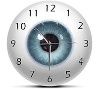 Kitchen Clocks Wall Large Wall Clocks The Eye Eyeball With Beauty Contact Pupil Core Sight View Ophthalmology Mute Wall Clock Optical Store Novelty Wall Watch Gift