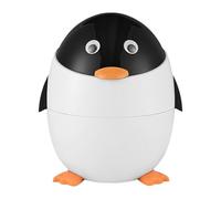 Kitchen Compost Bin - Bathroom Trash Can | Chic Design Penguin Trash Can | Odor And Leak Control Compact Animal Basket Waste Bin For Home Bedroom Under Desk Tabletop Car Kitchen Bathroom