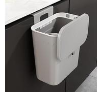 Kitchen Compost Bin Food Waste Container Hanging Trash Can with Hook Press-Type Kitchen Cupboard Bin Eco-Friendly Waste Solution for Bedroom & Bathroom