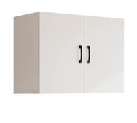 Kitchen Condiment Storage Cupboard Living Room And Bedroom Wall-mounted Storage Cabinet Balcony Large Capacity Top Wall Cabinet With Double Doors