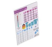 Kitchen Conversion Chart, Cm To Inches Conversion Chart Measurement, Cooking Accessory, Magnetic Weight Liquid Temperature Recipe Tool (1 single photo)