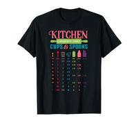 Kitchen Conversion - Chart - Cups and Spoons Value Graphic T-Shirt