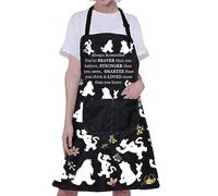 Kitchen Cooking Aprons Pooh Bear Inspired Inspirational Apron with Pocket for Women Men You are Braver Than You Believe (Kitchen Cooking Apron)