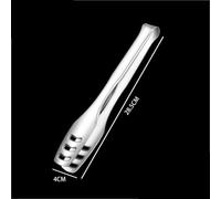 Kitchen Cooking Tong Stainless Steel Grill Tongs are Suitable for Grilling Food and Frying Steaks Tongs Utensils(Silver-316,29cm)