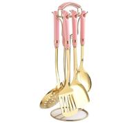 Kitchen Cooking Tools, Kitchenware Set Ceramic Stainless Steel Cooking Spoon,A 7 Pieces(Argento)