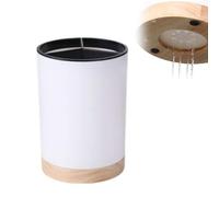 Kitchen Cooking Utensil Holder - 360° Rotating Large Utensil Crock, Cooking Silverware Organizer for Stainless Steel Caddy, Flatware, Spoon, Spatula, Tool (White)