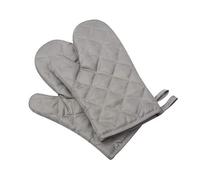 Kitchen Cotton Cute Long Microwave Oven Mitts for Heat Resistant with 320°F, Kitchen Gloves for BBQ Cooking Baking 1 Pair Gray