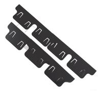 Kitchen Counter Gap Cover 27.5 Inch Easy Install Silver(K05 Black) | Two pack value set, adjustable fit, includes springs, secure placement, black and silver options