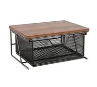 Kitchen Counter Organizer,Space-Saving Sliding Organizer Rack | Pull Out Storage Basket,for Coffee Pods Snacks Home Apartment Farmhouse Dorm Room Dining Room Kitchen