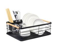 Kitchen Countertop Saver Organizer Utensil & Drainer.Dish Drainers,Dish Drainer Rack for Kitchen Counter,Small Drying with DripTray,Compact Utensil Holder,Kitchen Organizer，（B）